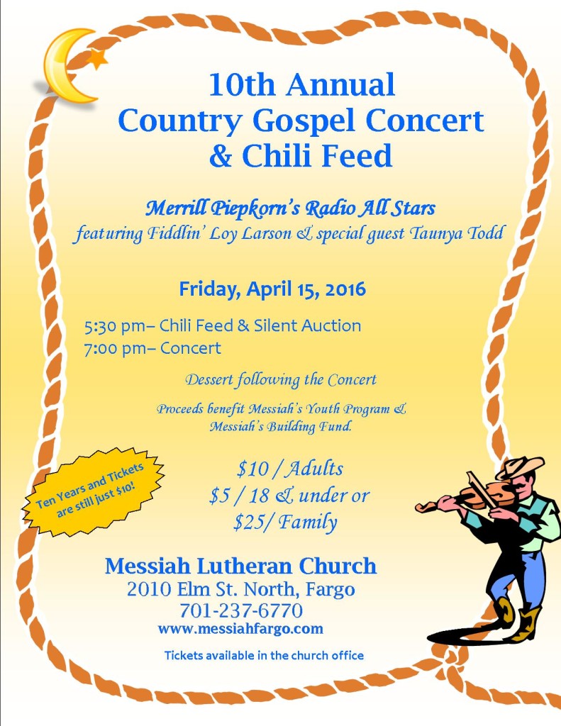 country gospel concert 2016